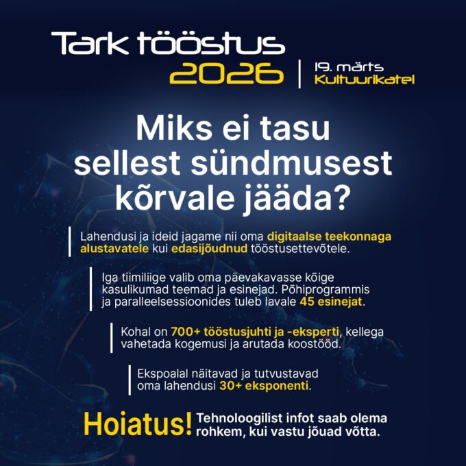 Tark Tööstus 2026 Tark Tööstus 2026